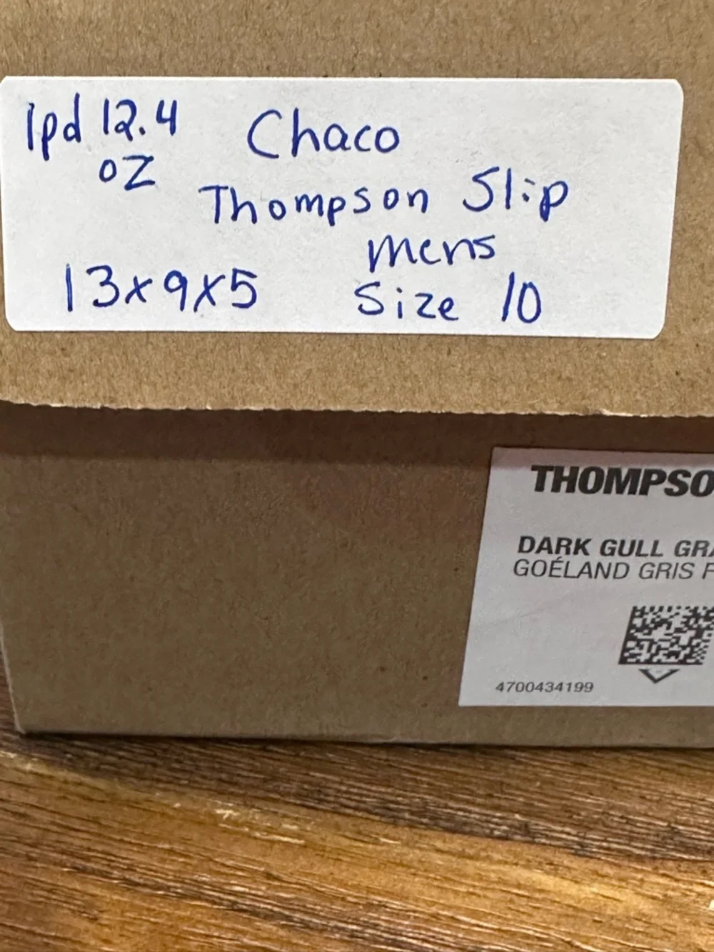 Chaco Thompson Slip On Shoes Men’s 10 Dark Gull Gray‎ NEW dress shoes